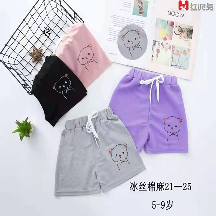 女童短裤外穿夏季儿童运动裤宝宝休闲裤纯棉五分裤薄款裤子