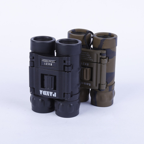 taobao hot sale 8x21 green film low-light high-power hd camouflage black small binoculars concert wholesale