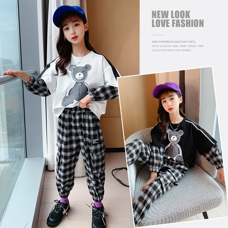 韩国童装女童春装新款卫衣套装春秋款洋气韩版儿童春季小童批发潮