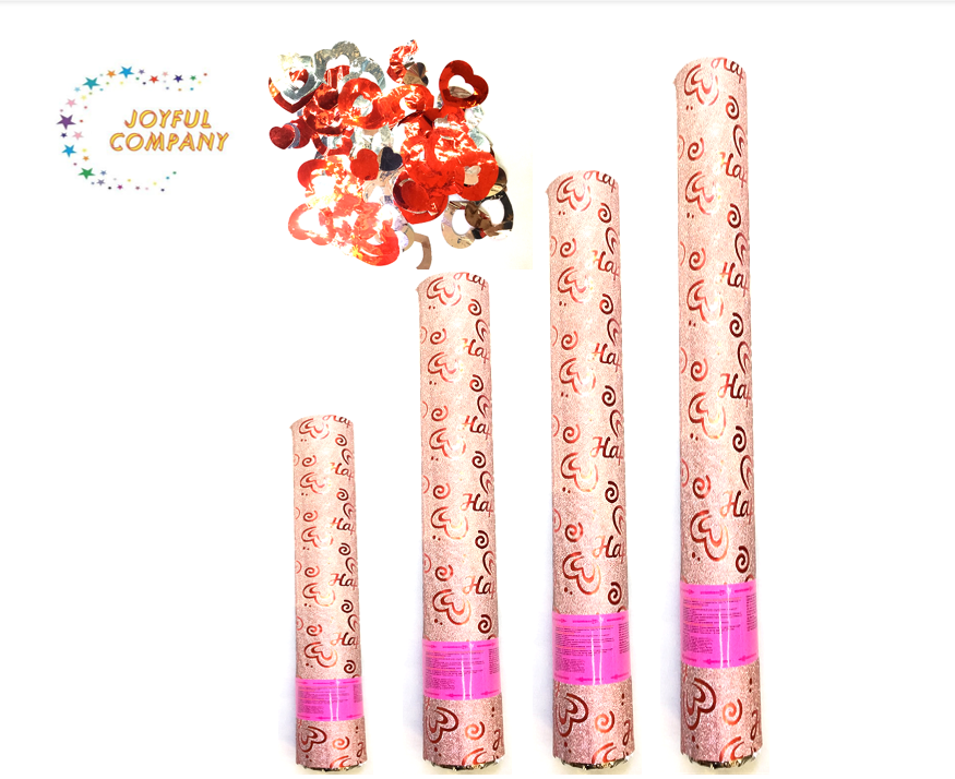 派对生日道具礼宾花礼炮拉炮纸管透明管节日用品纸片亮片五彩纸