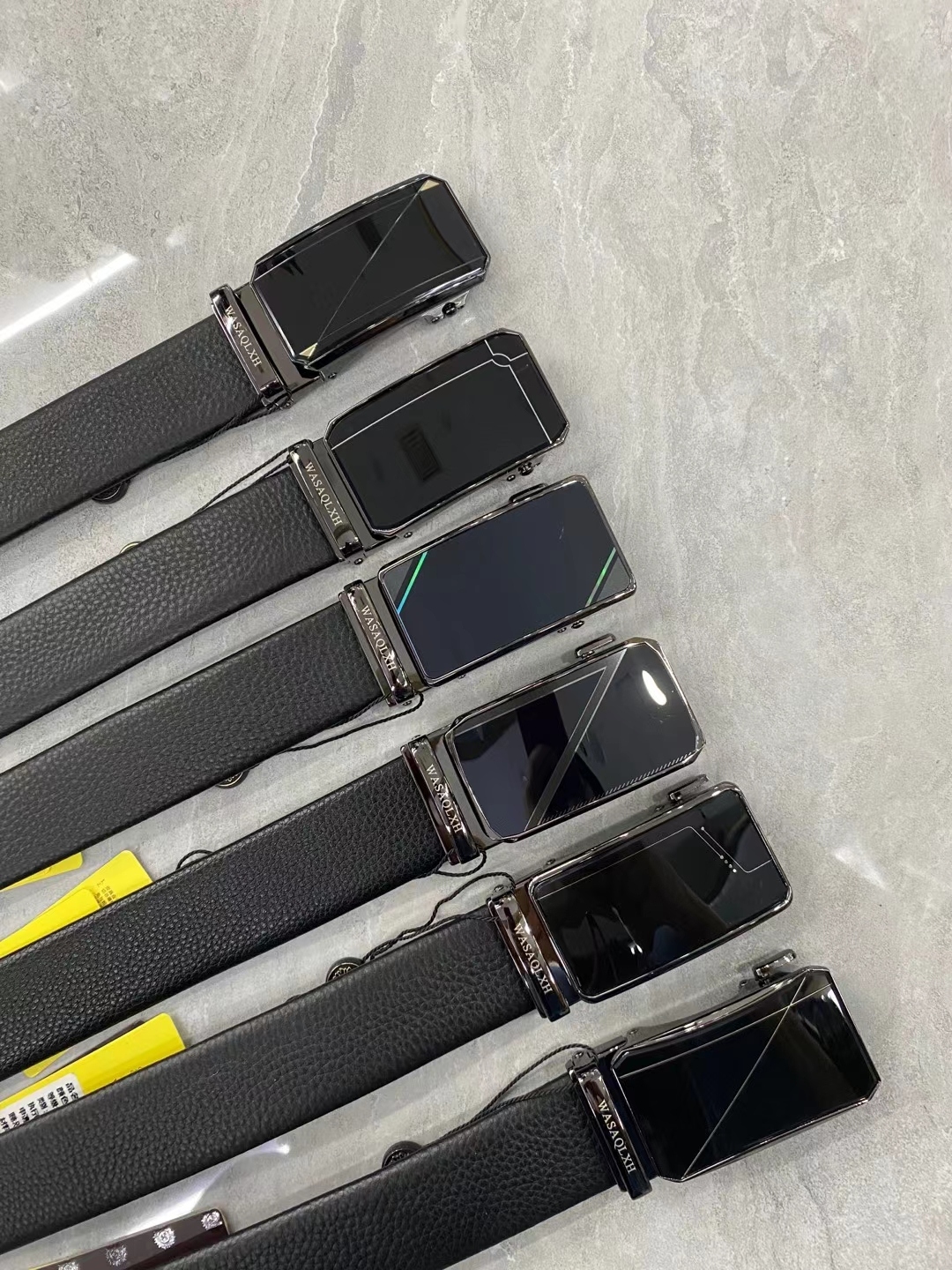 瓦萨琪品牌皮带 男款自动扣 头层牛皮 商务 正式皮带