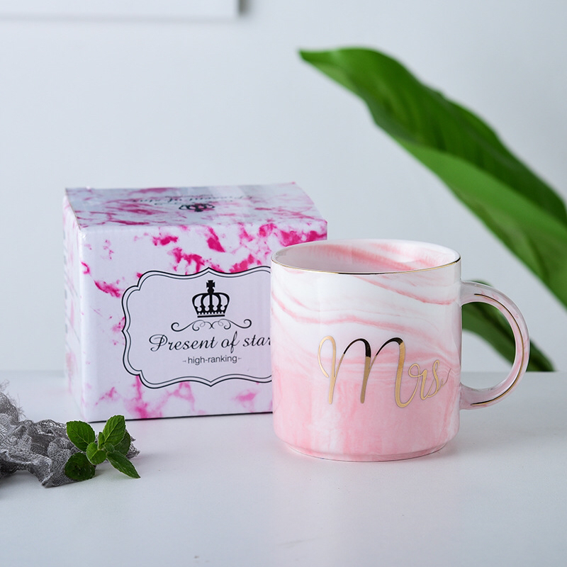 大理石陶瓷杯礼品杯赠品