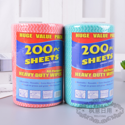[fengyi] kitchen disposable non-woven cloth cleaning cloth dishcloth lazy rag wet and dry cleaning cloth