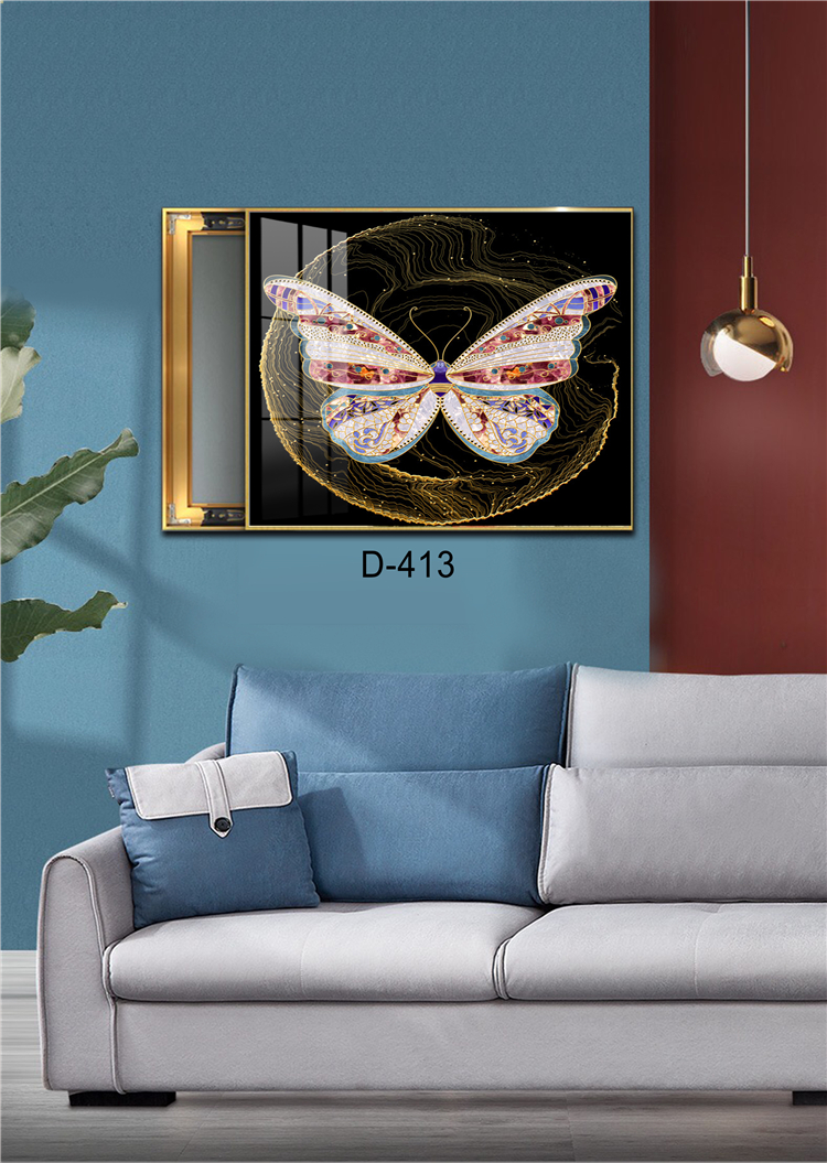 轻奢现代风格居家电表箱装饰画挂画酒店电表箱晶瓷工艺装饰画挂画