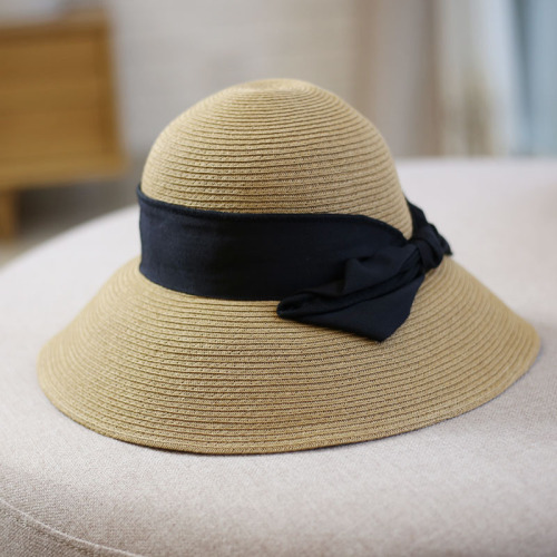 sun li same hat female summer sunshade travel straw hat sun hat seaside big brim beach foldable fisherman hat