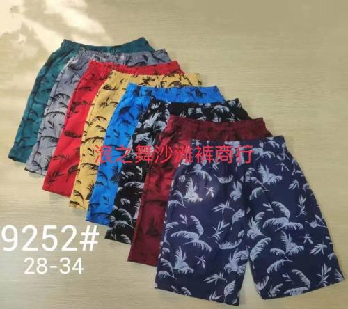 Men‘s Cotton 28-32， seven Size Beach Pants