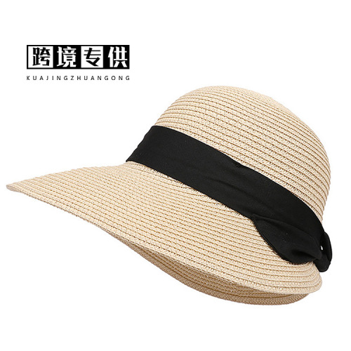 Straw Hat Spring and Summer New Leisure Play Beach Hat Woven Female Korean Style sun Hat Outdoor Sun Hat