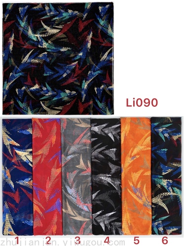 Colorful Arrow Print Pattern Fashion Bali Yarn Scarf Various Colors and Styles