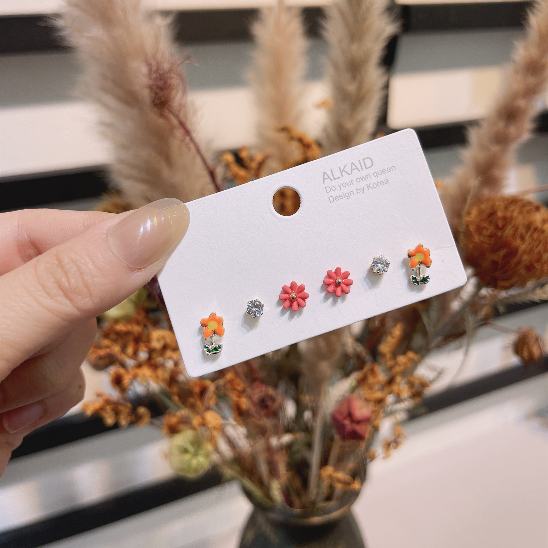 新款S925银针耳钉女套装组合在逃公主系列可爱少女泫雅饰品耳环