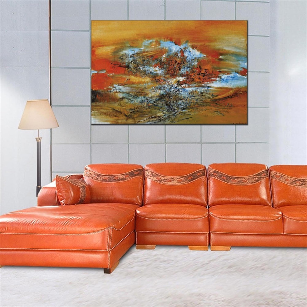 客厅餐厅装饰画宾馆酒店民宿工程油画配画无框画可定制规格加外框