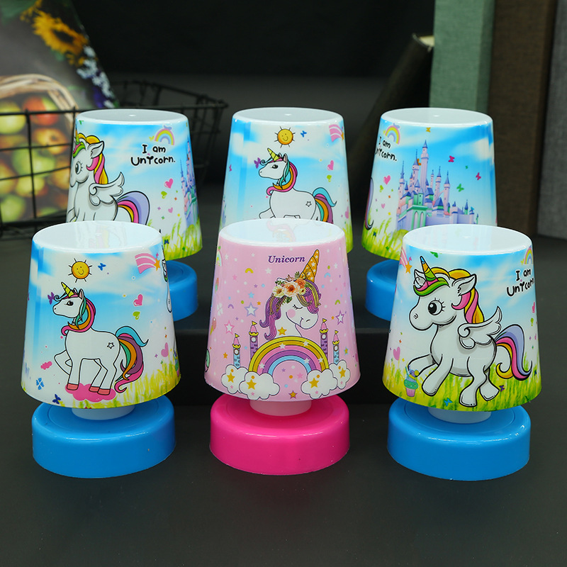 新款彩虹小马小夜灯 LED卧室床头家用卡通儿童小台灯地摊厂家货源