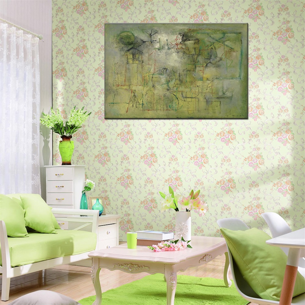 客厅餐厅装饰画宾馆酒店民宿工程油画配画无框画可定制规格加外框