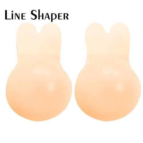 Foreign Trade Popular Style Invisible Lifting Chest Paste Female Nipple Coverage Silicone Nipple Sticker Rabbit Ears Silicone Nudebra Chest Paste