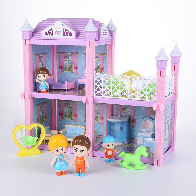 儿童益智屋积木拼装屋儿童玩具过家家豪华别墅仿真公主屋礼盒