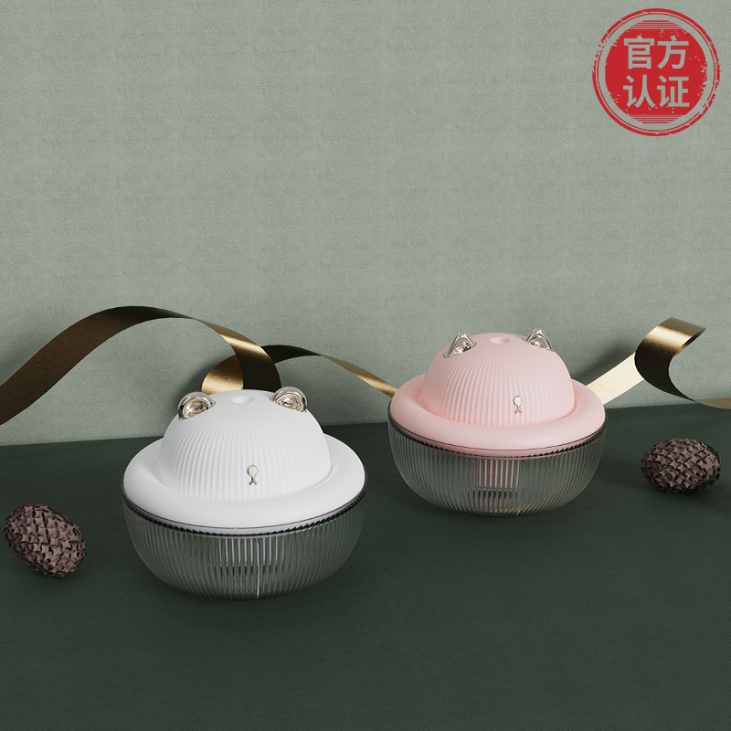 新款可爱呼啦宠萌宠加湿器usb夜灯迷你便携办公家用桌面加湿器