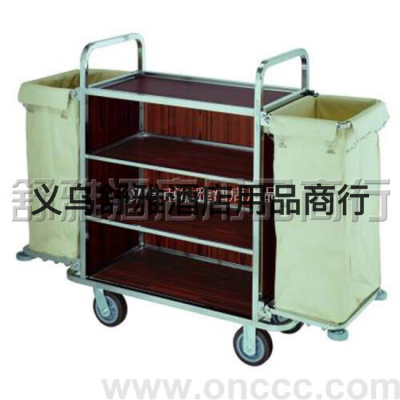 Housekeeping Carts (Steel and Wood Structure-39) Multi-Function Car Hotel Supplies