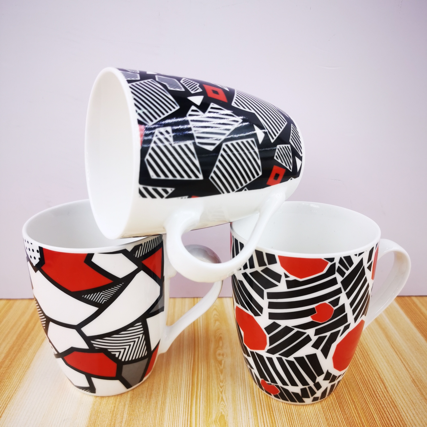陶瓷杯 马克杯 现代元素图案系列