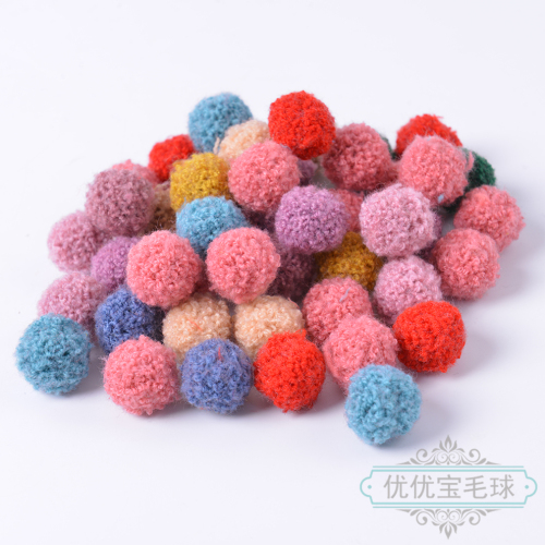 Factory Direct Sales Cashmere round Waxberry Ball Wool Hairy Ball Polyester Clothing Ankle Sock Hat Accessories Accessories