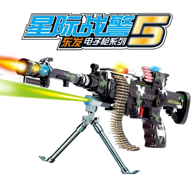 东发DF-9218B儿童语音枪男孩军事模型声光枪厂家直销电动玩具枪
