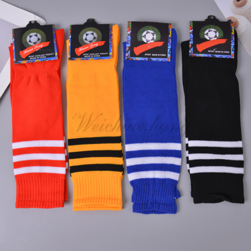 Two Or Three Bars Striped Football Socks Men‘s Stockings Non-Slip Long Tube Sports Socks Football Socks Competition Training Socks