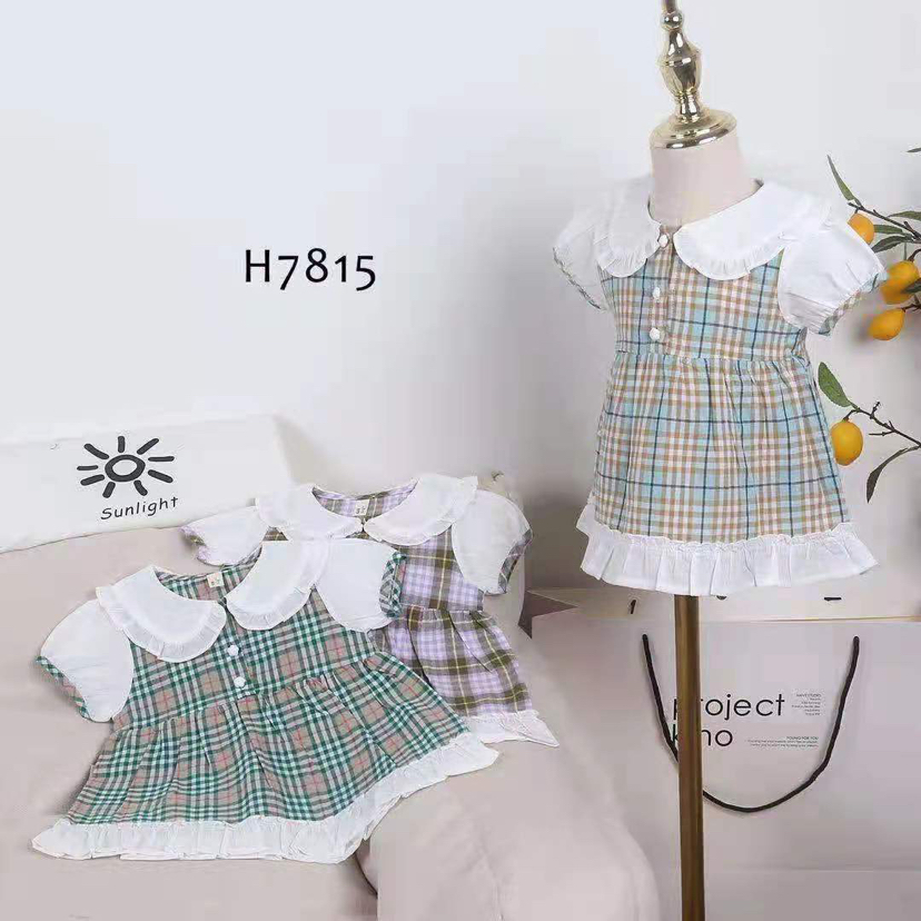 童装 精品好卖漂亮格子裙子特价批发15元 四个码子 好质量 舒适透