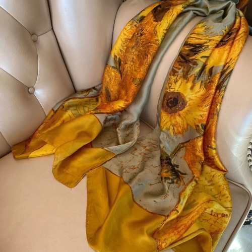 PARIS SPRING NEW Silk Satin 90*180 Silk Feel Scarf Beach Towel Headcloth Scarf Four Seasons Available