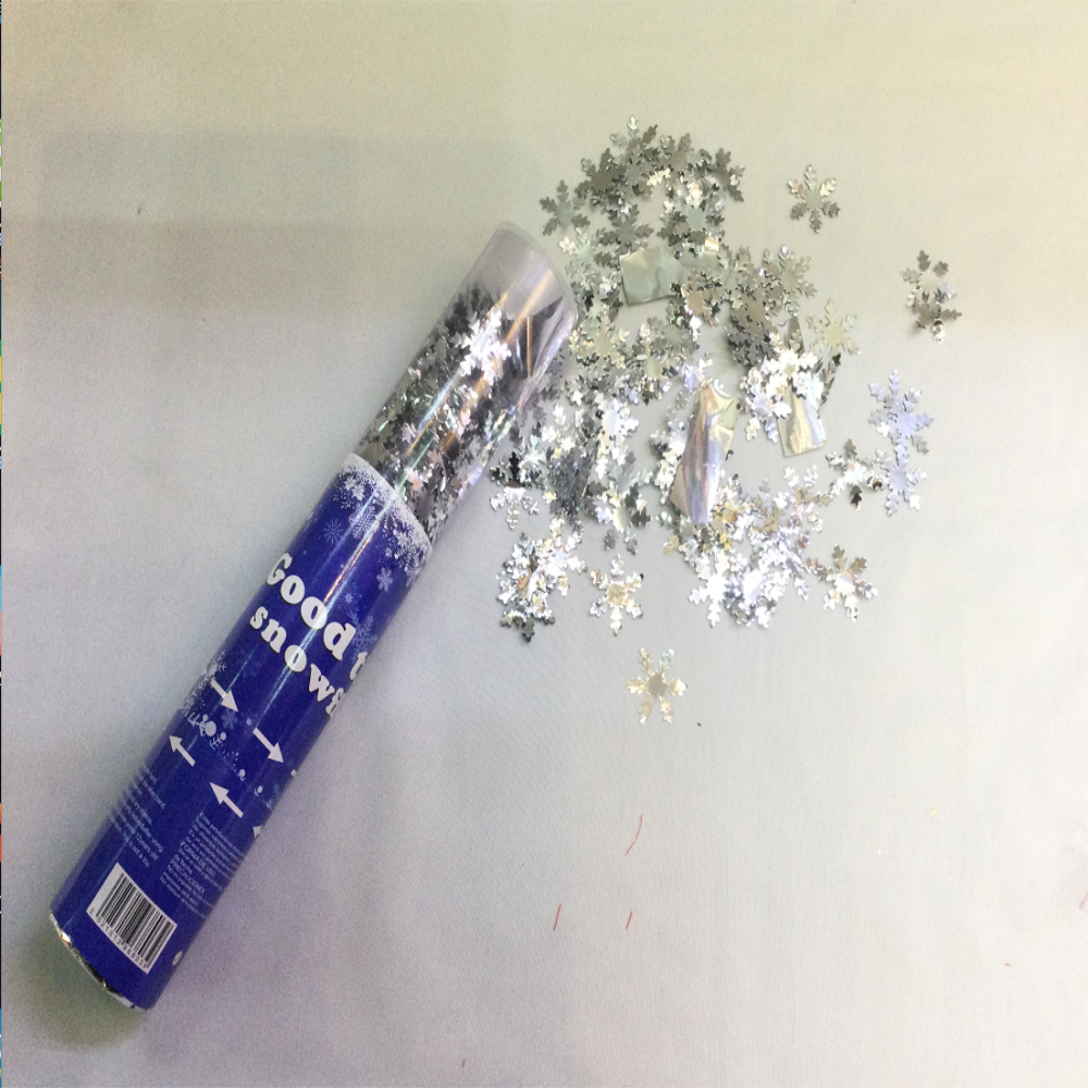 派对道具礼宾花礼炮拉炮纸管透明管节日用品纸片亮片五彩纸雪花片
