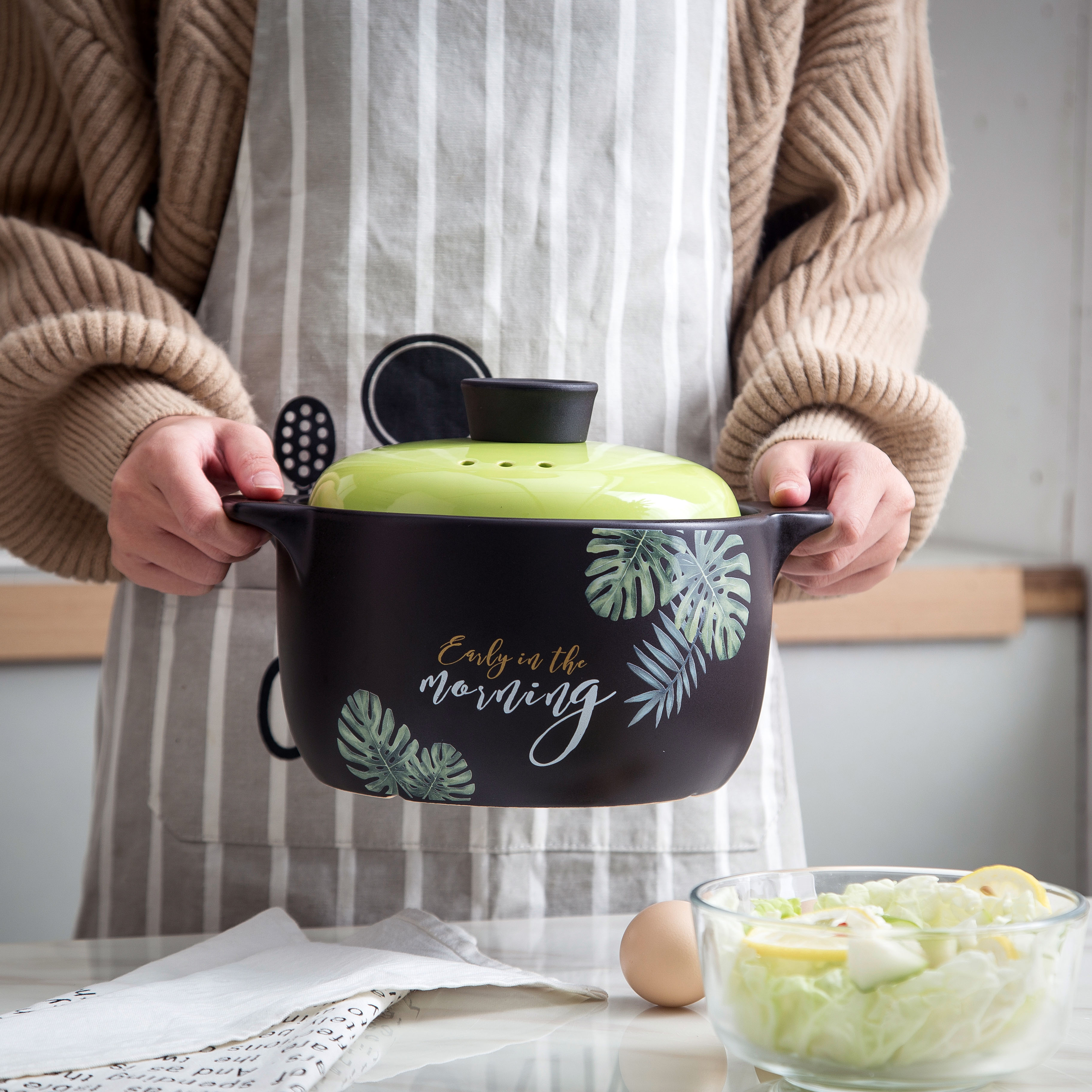 砂锅炖锅明火耐高温煲汤锅耐热陶瓷养生沙锅煮粥家用燃气汤锅石锅