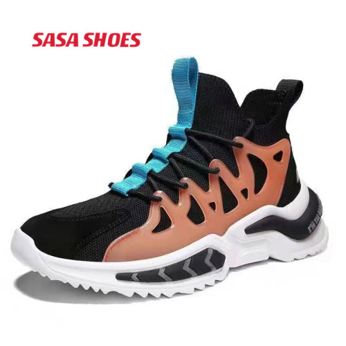 new men‘s casual shoes sports shoes flying woven shoes running shoes