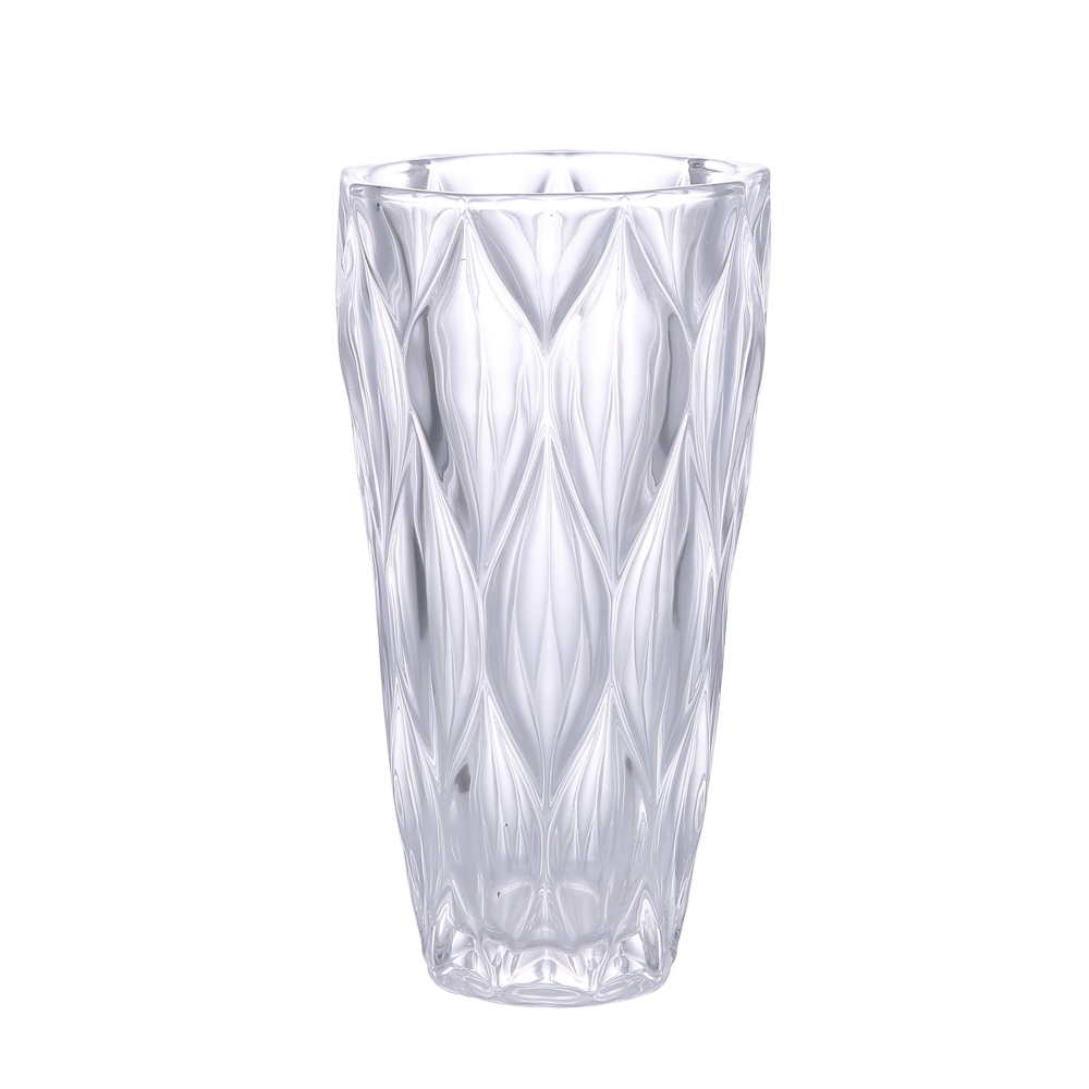 黄金叶花瓶楚光玻璃花瓶 透明花瓶 插花 水培  家居摆件