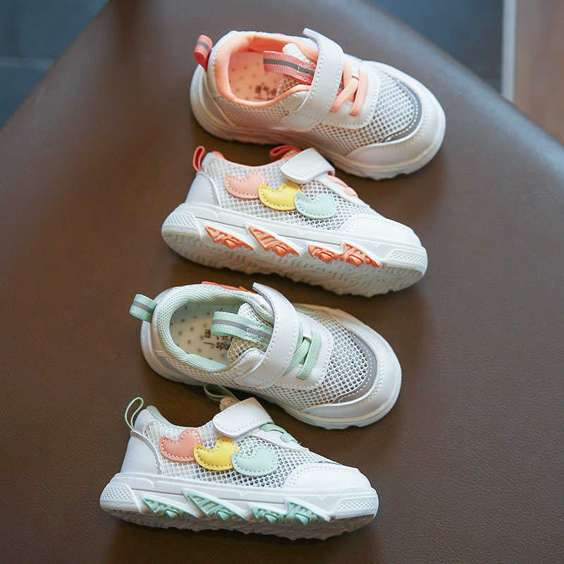 女童板鞋2021春夏新款韩版软底透气单网休闲鞋男童防滑宝宝运动鞋