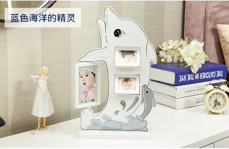 相框画框 浩涛相框HT-LM7387B海豚3孔（白色）