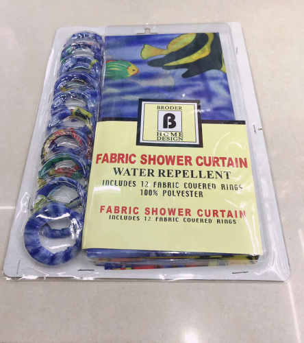 polyester printed shower curtain toilet partition curtain waterproof factory direct sales
