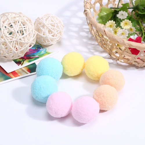 New Wool Ball String DIY Handmade Jewelry Material Accessories Color Ball Cute Simple Color Clothes Accessories