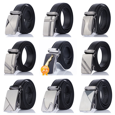 Wholesale Leisure Men's Leather Belt Comfort Click Belt Young and Middle-aged Pant Belt Spot Stall Products Belt