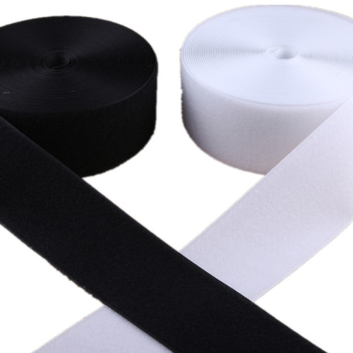 polyester velcro spot black and white velcro non-adhesive velcro belt bristle accessories can be cut and punched processing combined two