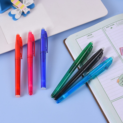 New Candy Color Press Erasable Pen Student Signature Pen Custom Temperature Control Color Gel Pen School Supplies
