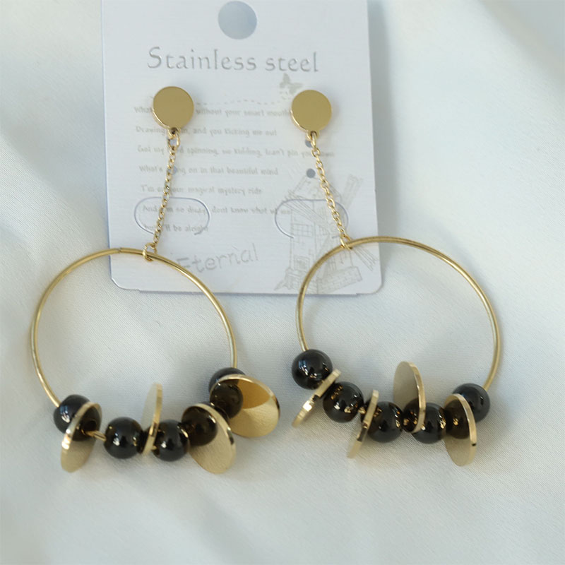 新款钛钢耳环潘家大圈耳饰百搭时尚潮流耳环女