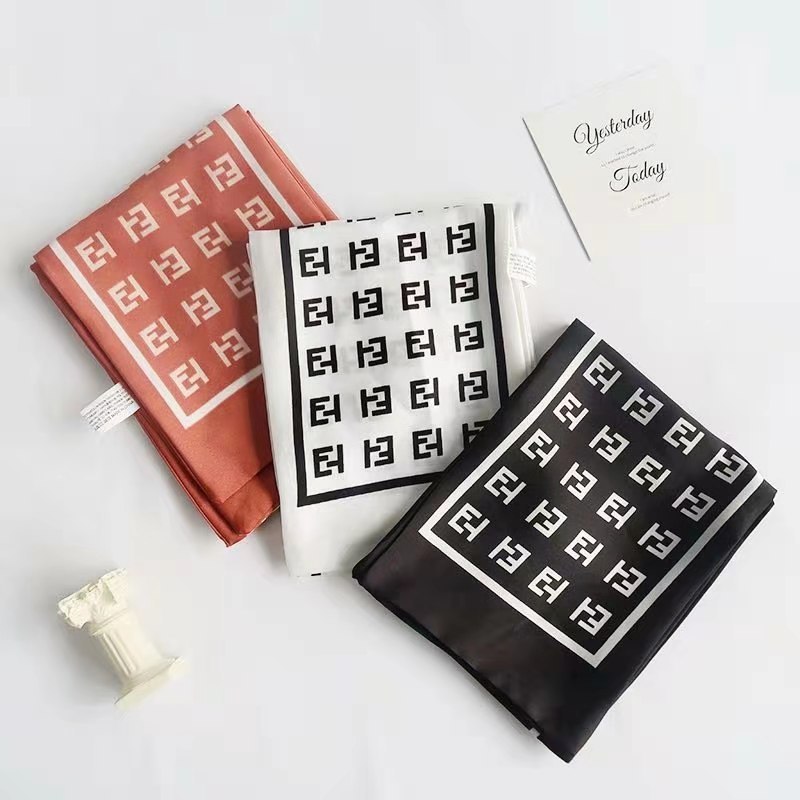 Satin double-layer neckerchief 14*145, ribbon silk scarf, scarf and bag towel, suitable for all seasons and versatile pic 10