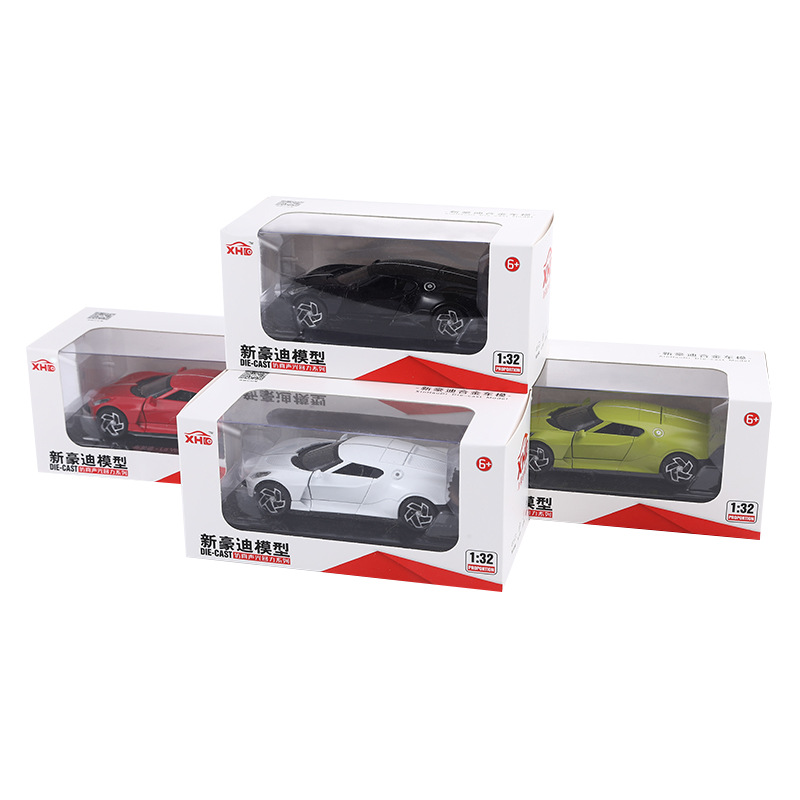 厂家直供 儿童玩具合金模型车布加迪仿真跑车四开门声光仿真车