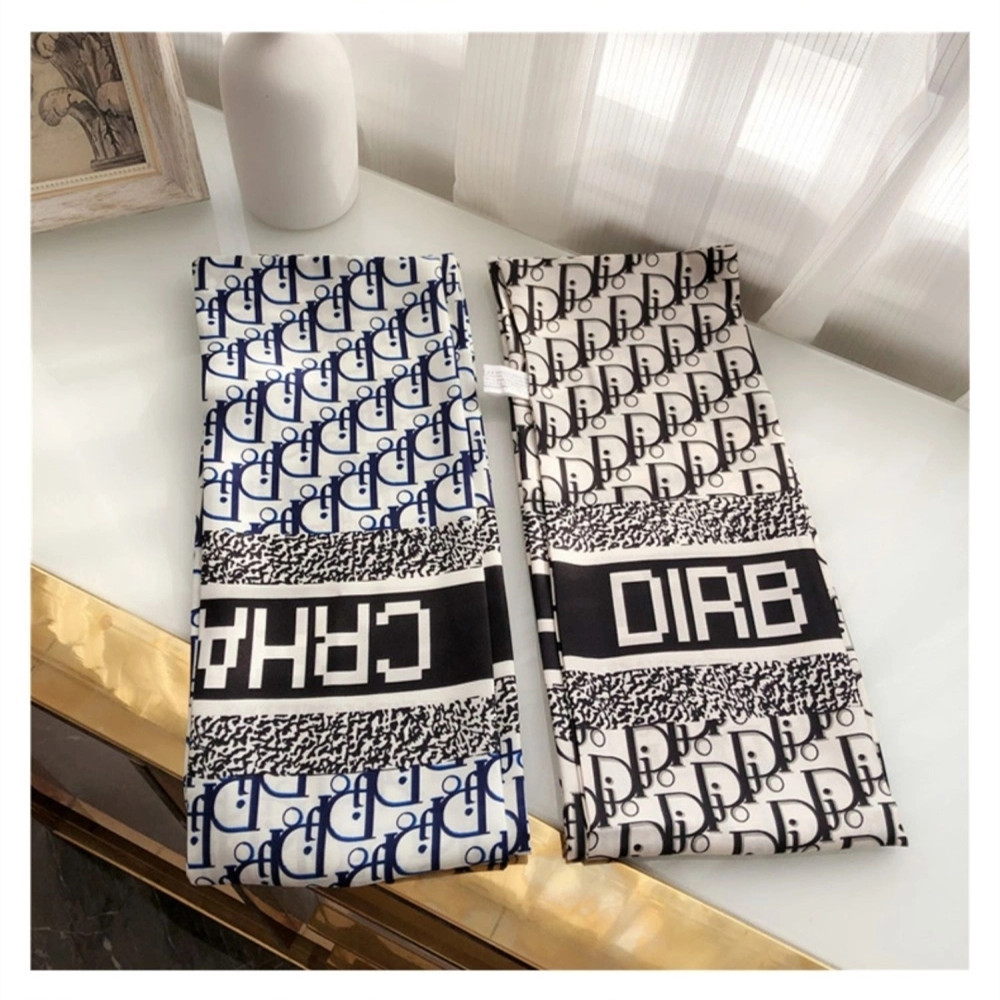 Double-layer scarf, 14*145 waist belt, hair band, silk feel, simple silk scarf, suitable for spring, summer and autumn pic 1