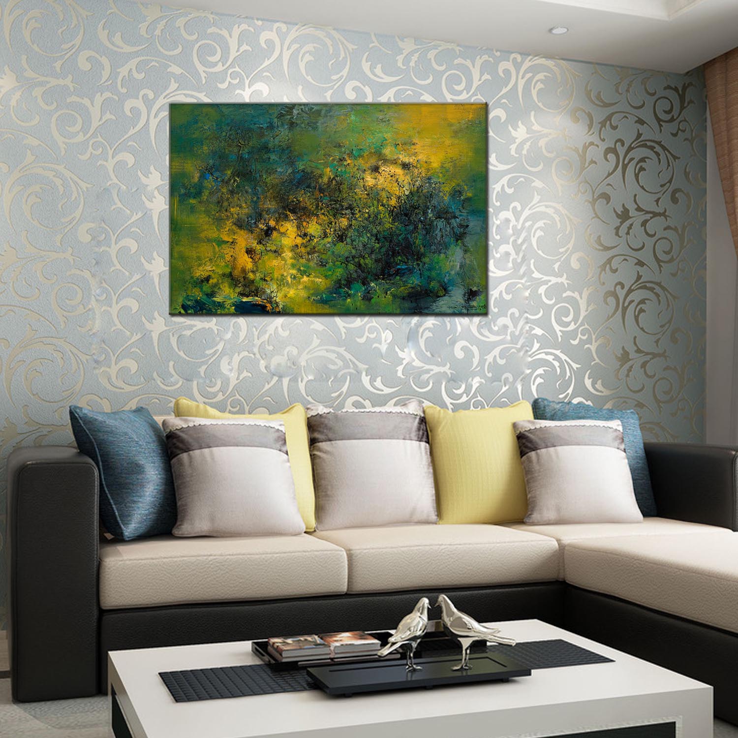 客厅餐厅装饰画宾馆酒店民宿工程油画配画无框画可定制规格加外框