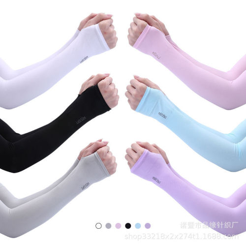 Ice Sleeve Women‘s Viscose Fiber Oversleeve Thin Arm Guard Summer Driving and Biking Cool Sun Protection Oversleeves Factory Wholesale