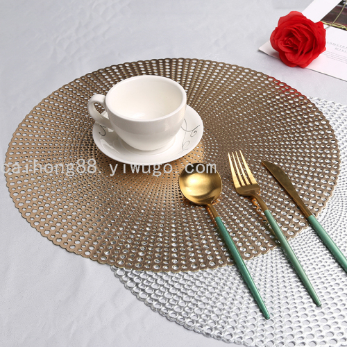 nordic style round hollow placemat household oil-proof chinese western style plate mat coaster anti-scald bowl mat wholesale
