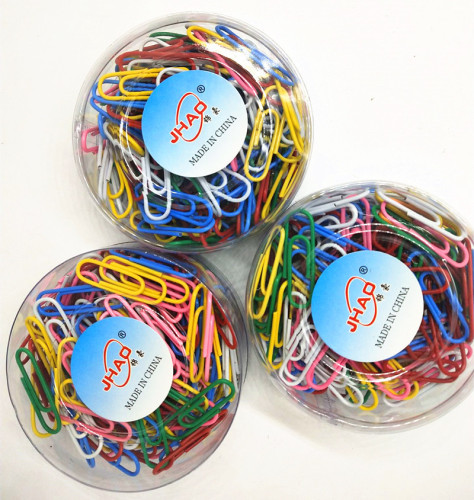 Manufacturers Supply 160 Pieces of 28mm Paper Clips Paper Clip Color Plastic-Coated Paper Clips Paper Clips Paper Clips