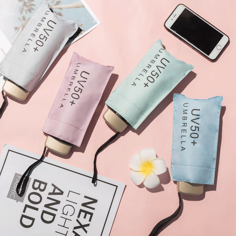 雨伞定制logo礼品广告伞折叠五折6骨太阳伞女伞迷你口袋伞黑胶