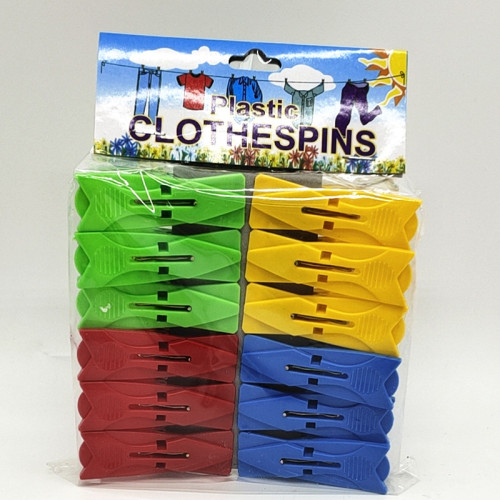 Sunshine department Store 12-Piece Color Clip Clothes Clip Windproof Plastic Clip Household Quilt Clip Multi-Functional Clothes Clip 
