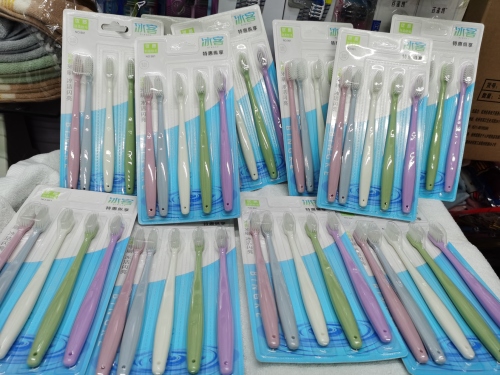 Toothbrush Ultra-Fine Soft Hair Plate 5 Family Special Offer Combination Five Pieces