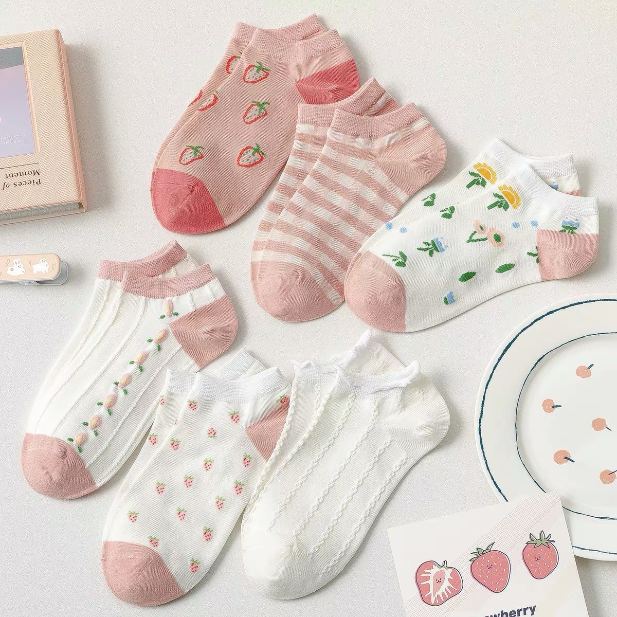 袜子女短袜浅口春夏薄款船袜可爱日系ins潮短款袜子夏季低帮女袜