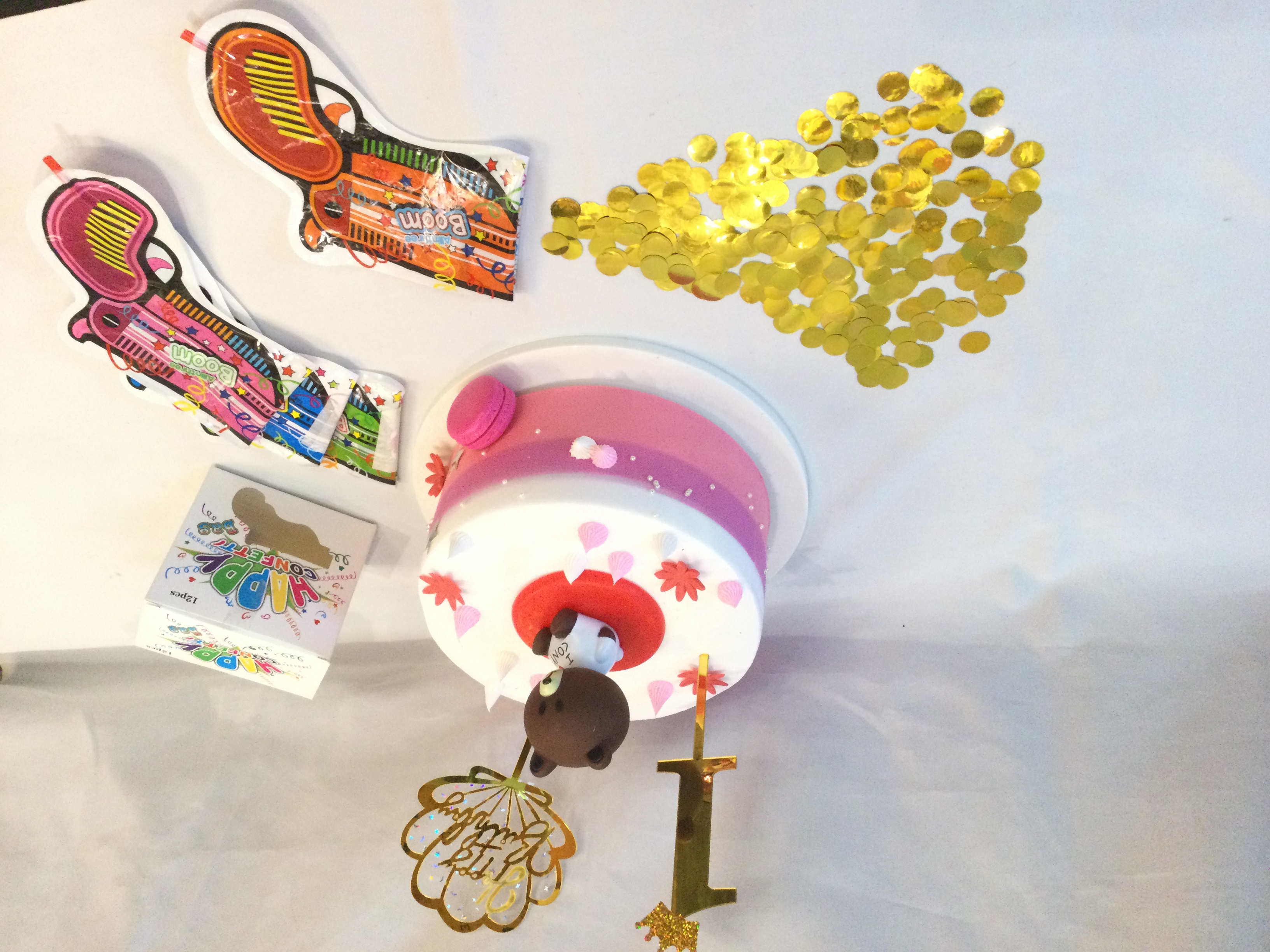 玩具塑料礼花小手枪成人抖音爆款小礼花枪炫酷海外充气春节年货